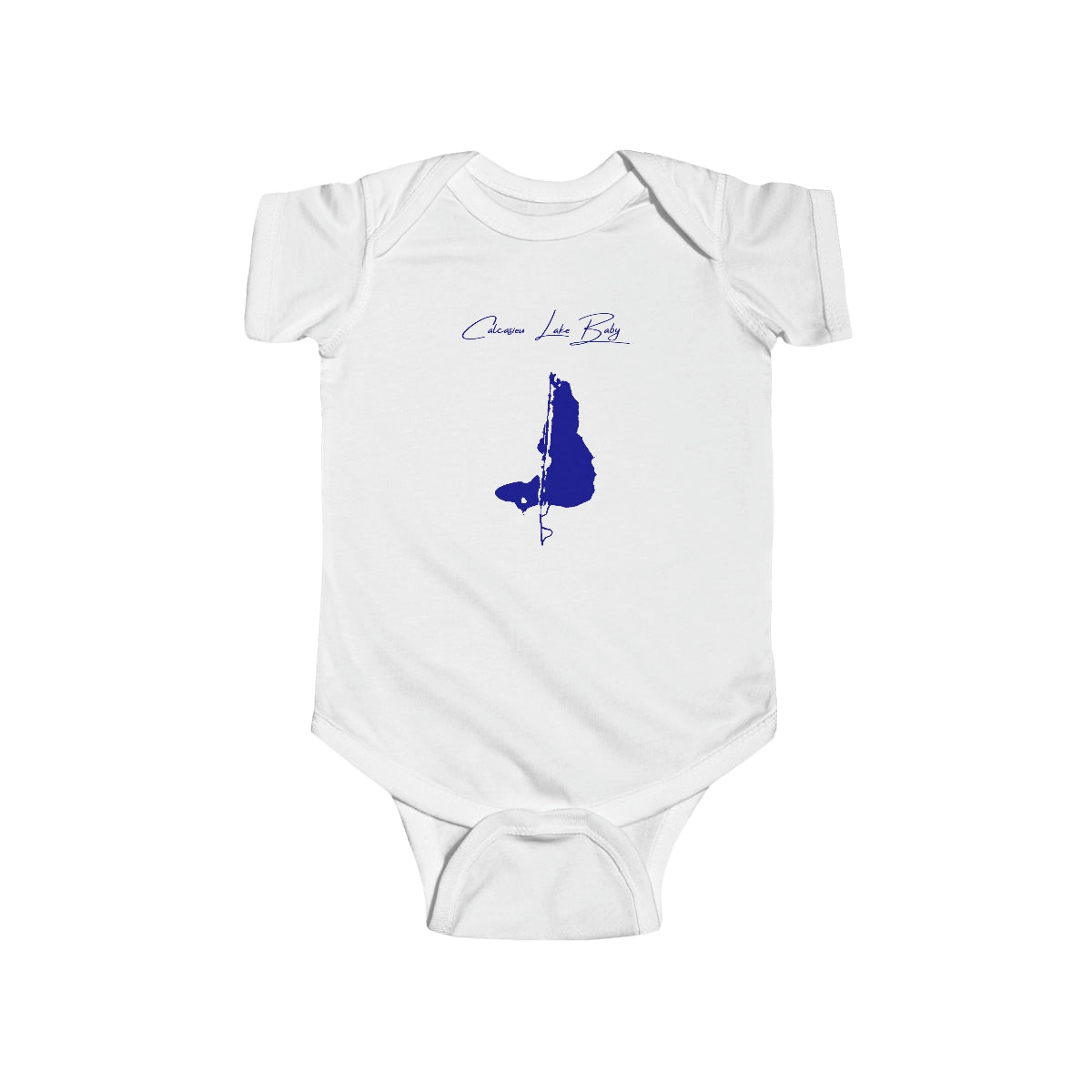 Louisiana  Calcasieu  Lake  Onesie  front  position  view  from  front  white.webp