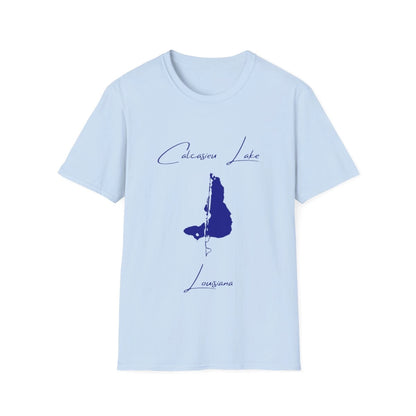 Louisiana  Calcasieu  Lake  T-shirt  front  position  view  from  front  light  blue.webp