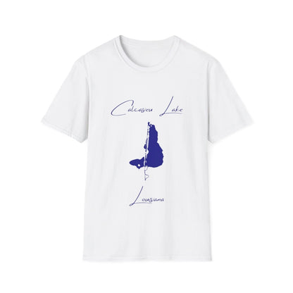 Louisiana  Calcasieu  Lake  T-shirt  front  position  view  from  front  white.webp