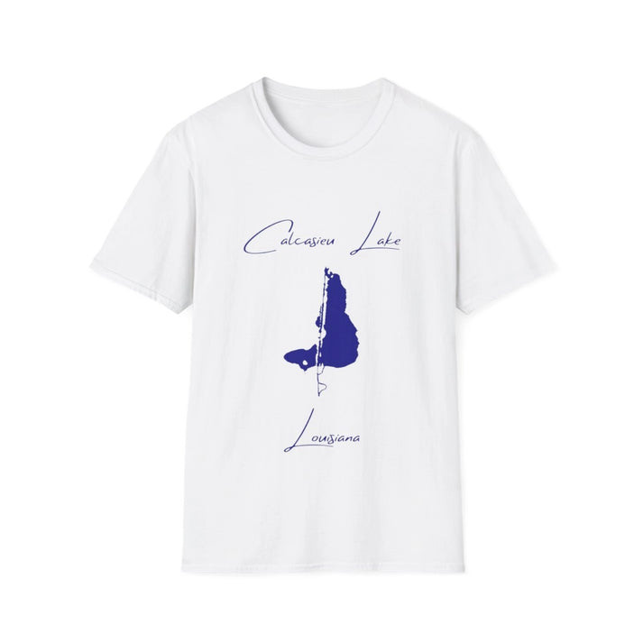 Louisiana  Calcasieu  Lake  T-shirt  front  position  view  from  front  white.webp