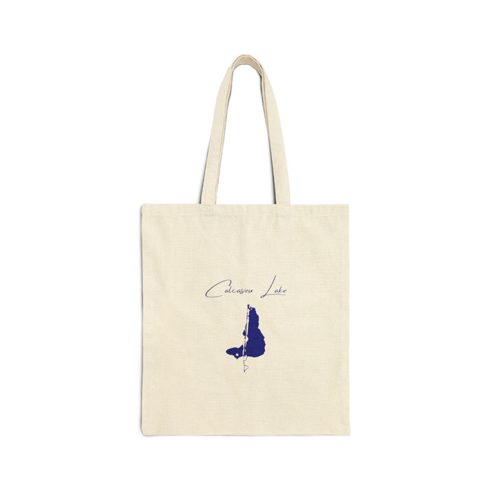 Louisiana  Calcasieu  Lake  Tote  Bag  back  position  view  from  back  15  x  16.webp