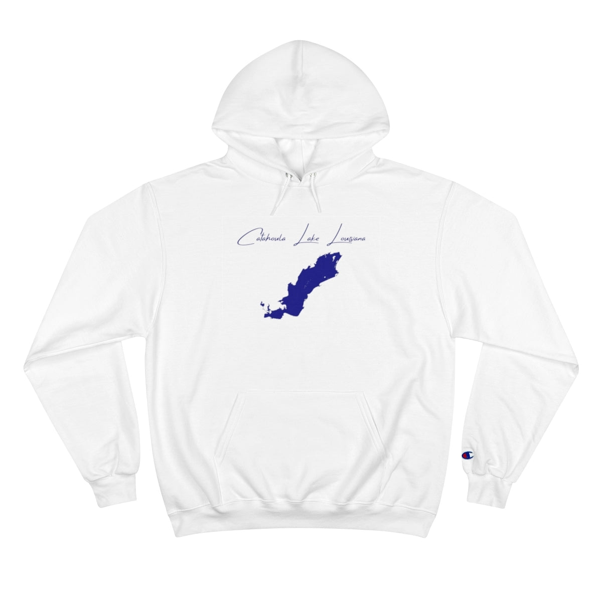 Louisiana  Catahoula  Lake  Hoodie  front  position  view  from  front  white.webp
