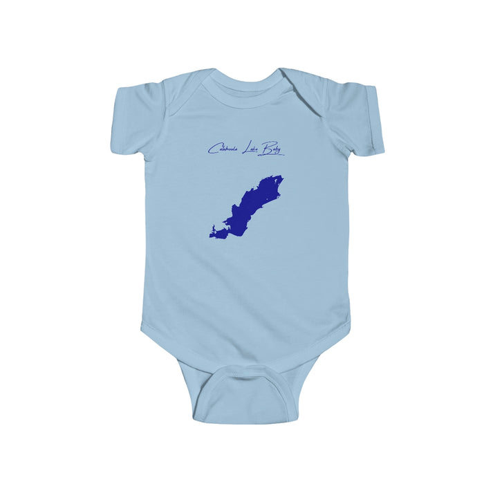 Louisiana  Catahoula  Lake  Onesie  front  position  view  from  front  light  blue.webp