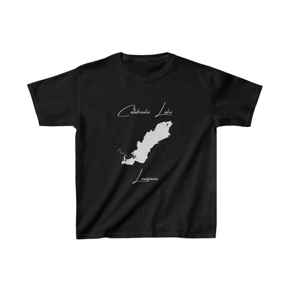 Louisiana  Catahoula  Lake  Youth  T-shirt  front  position  view  from  front  black.webp