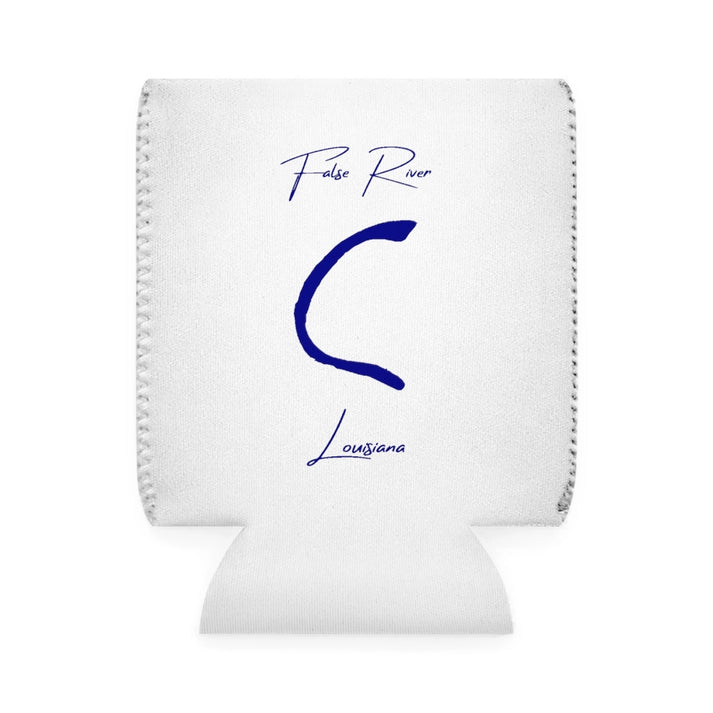 Louisiana  False  River  Can  Koozie  front  position  view  from  front-1  white.webp