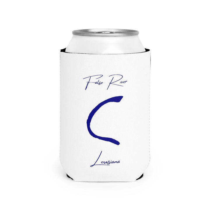 Louisiana  False  River  Can  Koozie  front  position  view  from  front-2  white.webp