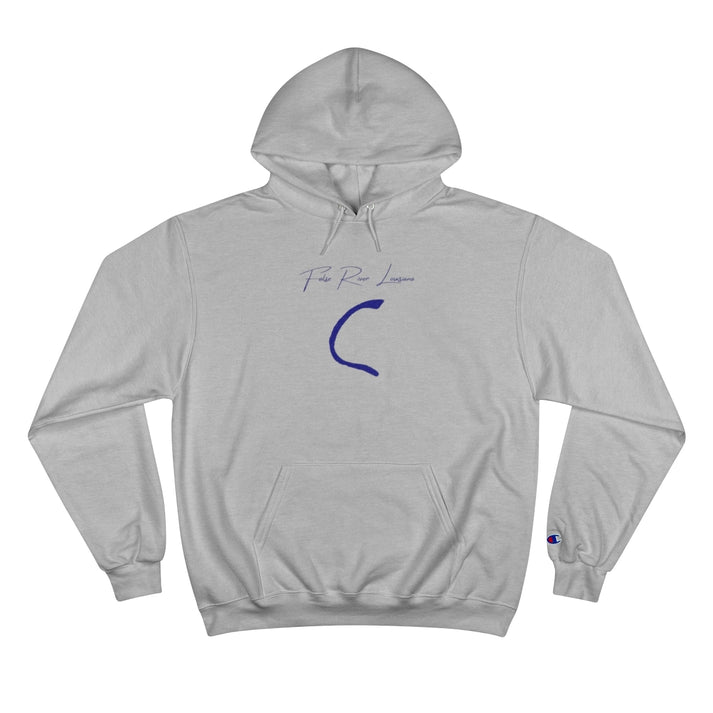 Louisiana  False  River  Hoodie  front  position  view  from  front  light  steel.webp