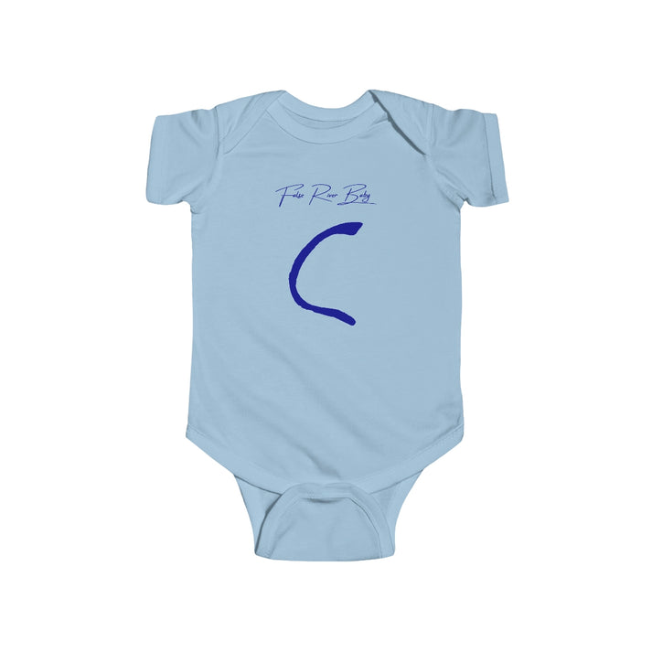 Louisiana  False  River  Onesie  front  position  view  from  front  light  blue.webp
