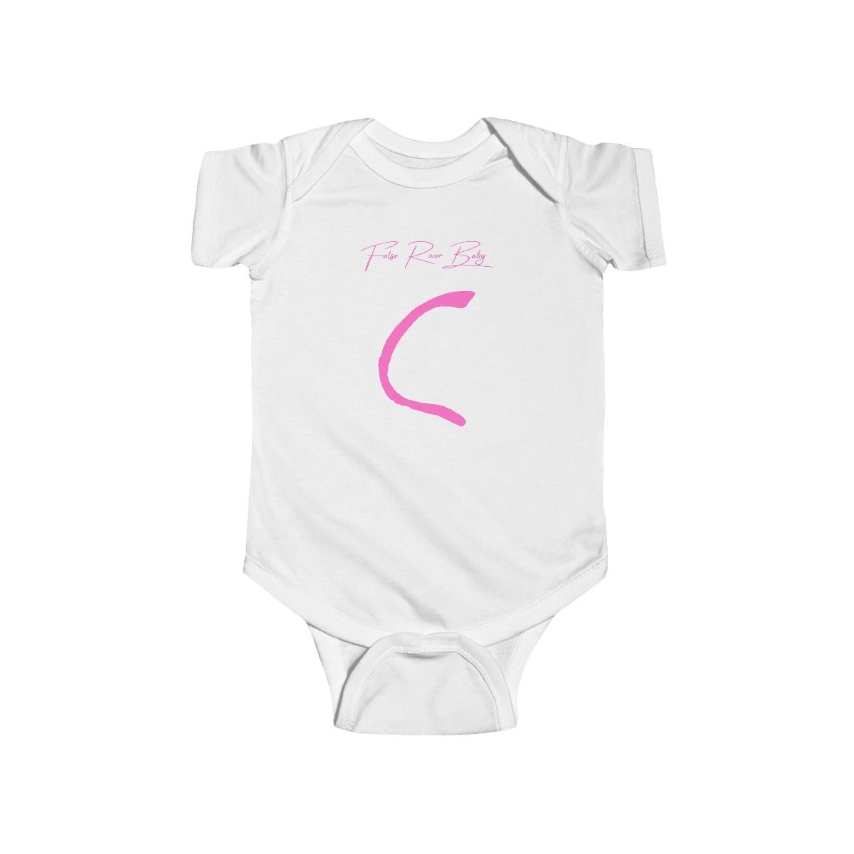 Louisiana  False  River  Onesie  front  position  view  from  front  white.webp