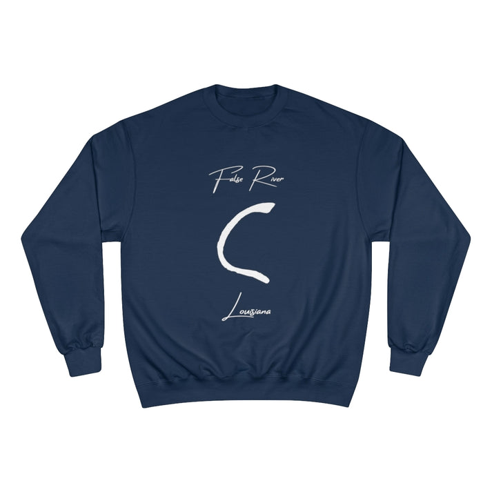 Louisiana  False  River  Sweatshirt  front  position  view  from  front  navy.webp