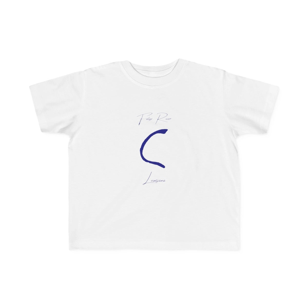 Louisiana  False  River  Toddler  T-shirt  front  position  view  from  front  white.webp