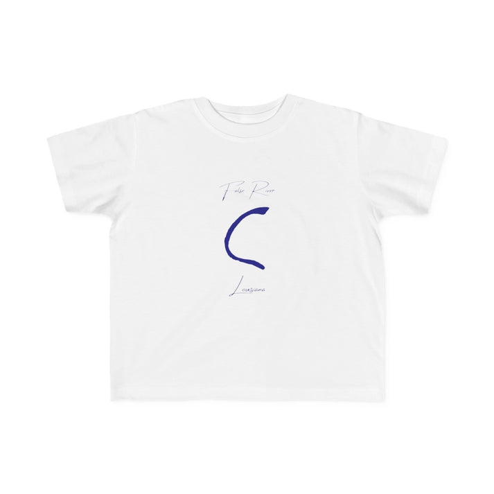 Louisiana  False  River  Toddler  T-shirt  front  position  view  from  front  white.webp