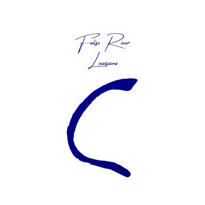 Louisiana  False  River  Vinyl  Decal  other  position  view  from  front  4  x  6.webp