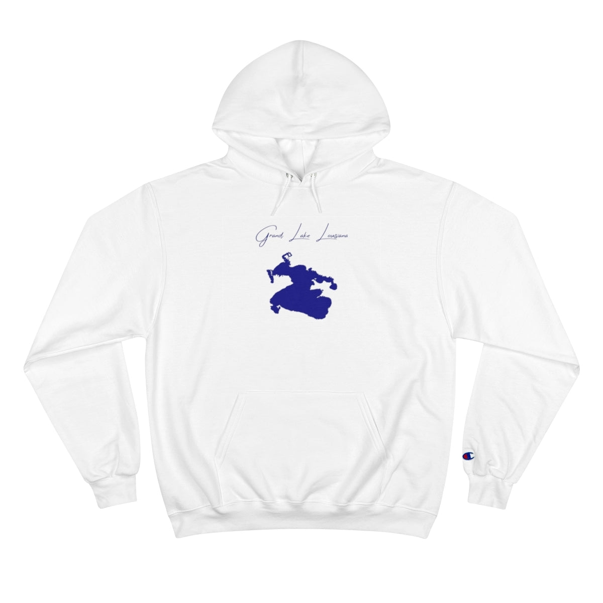 Louisiana  Grand  Lake  Hoodie  front  position  view  from  front  white.webp