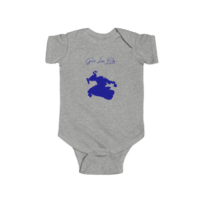 Louisiana  Grand  Lake  Onesie  front  position  view  from  front  heather.webp