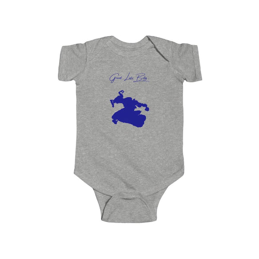 Louisiana  Grand  Lake  Onesie  front  position  view  from  front  heather.webp