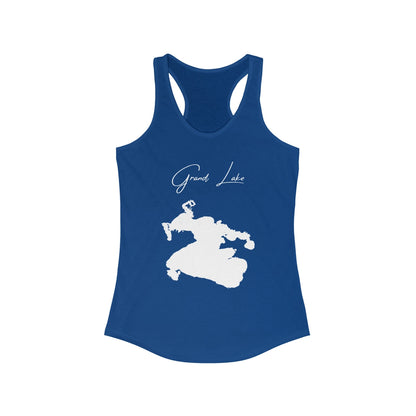 Louisiana  Grand  Lake  Racerback-Tank  front  position  view  from  front  solid  royal.webp