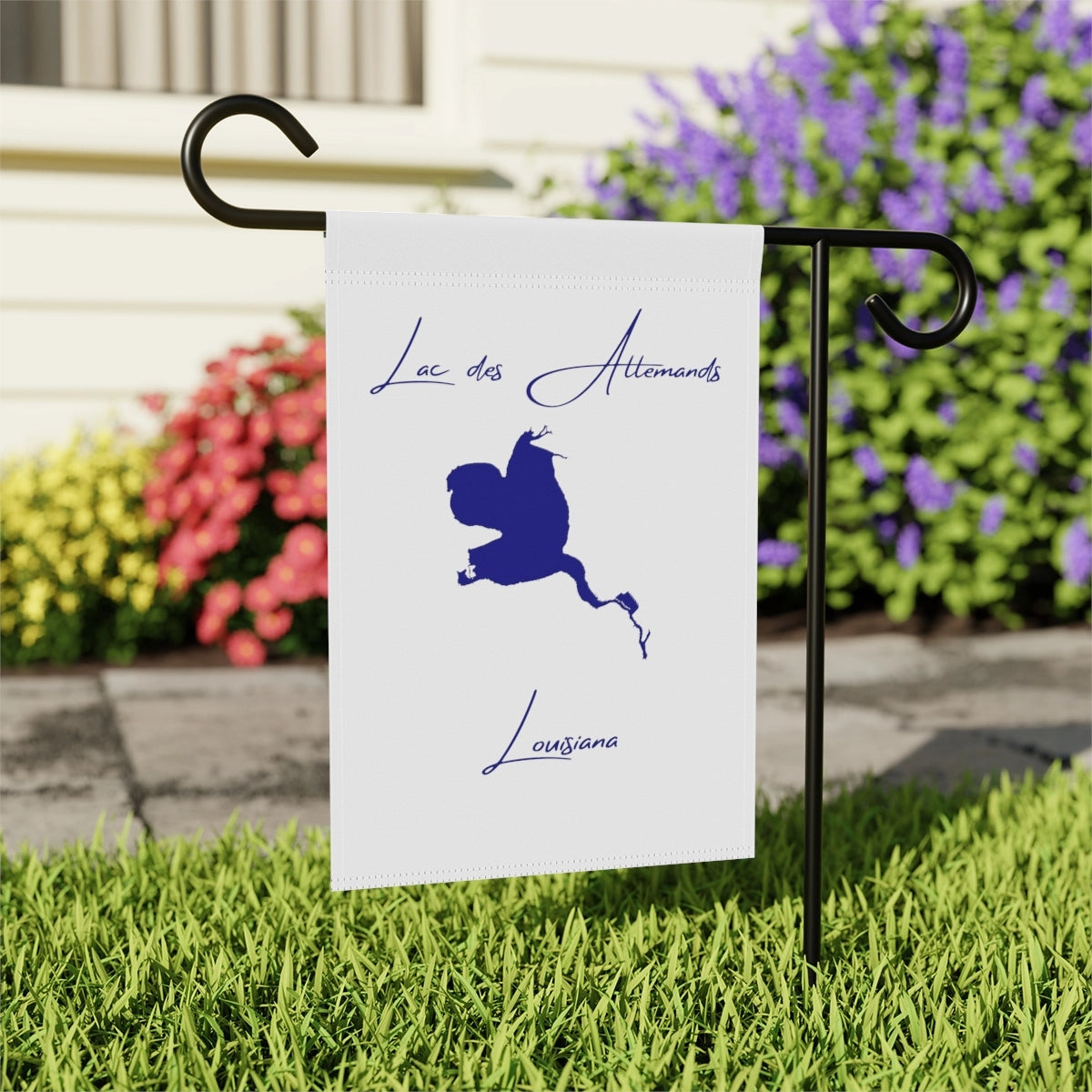Louisiana  Lac  des  Allemands  Garden  Banner  other  position  view  from  context-2  12''  x  18''.webp