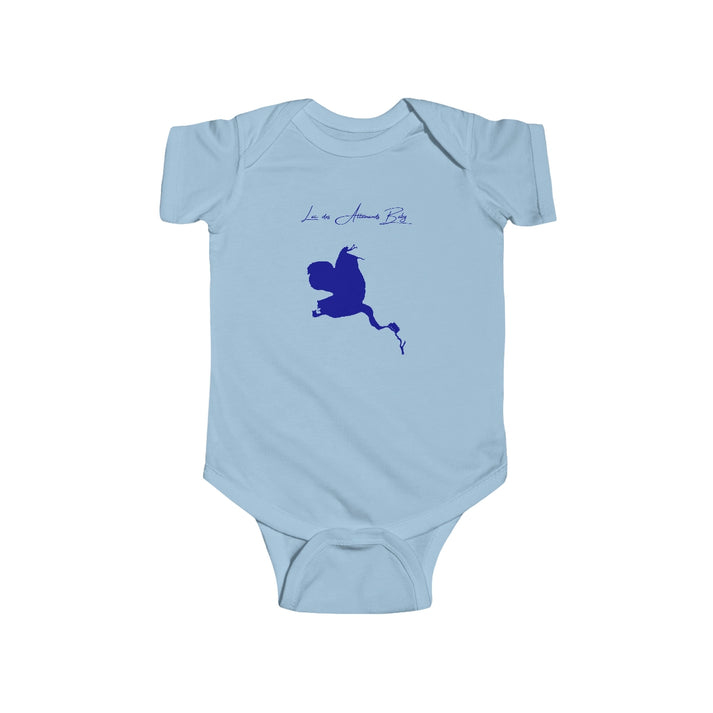 Louisiana  Lac  des  Allemands  Onesie  front  position  view  from  front  light  blue.webp
