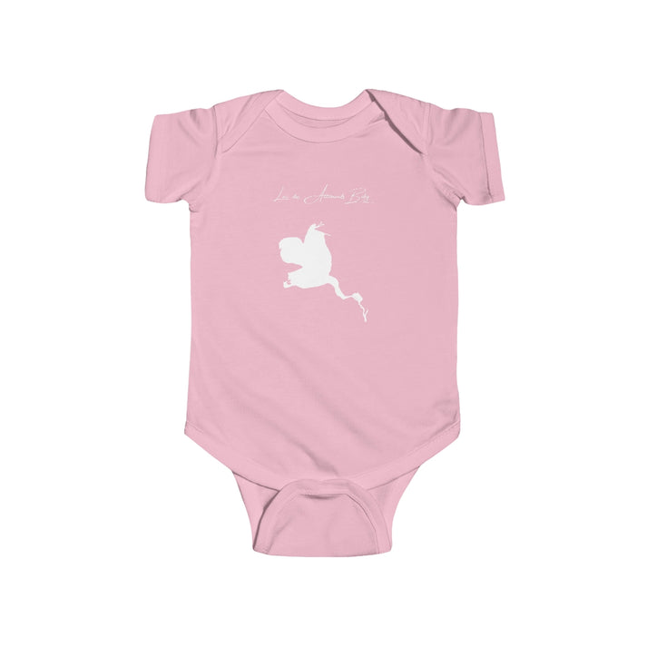 Louisiana  Lac  des  Allemands  Onesie  front  position  view  from  front  pink.webp