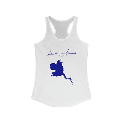 Louisiana  Lac  des  Allemands  Racerback-Tank  front  position  view  from  front  solid  white.webp