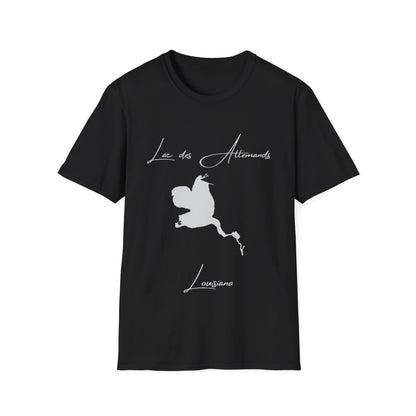 Louisiana  Lac  des  Allemands  T-shirt  front  position  view  from  front  black.webp