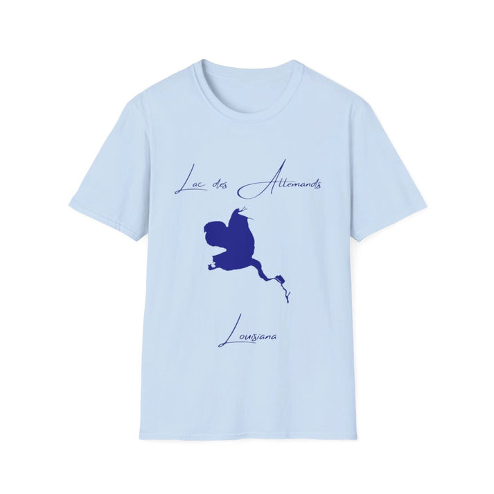 Louisiana  Lac  des  Allemands  T-shirt  front  position  view  from  front  light  blue.webp