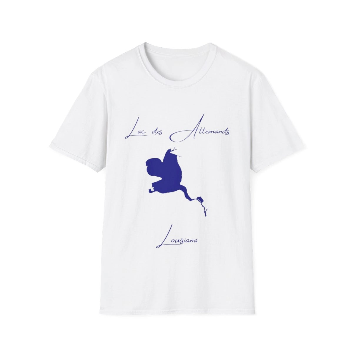 Louisiana  Lac  des  Allemands  T-shirt  front  position  view  from  front  white.webp