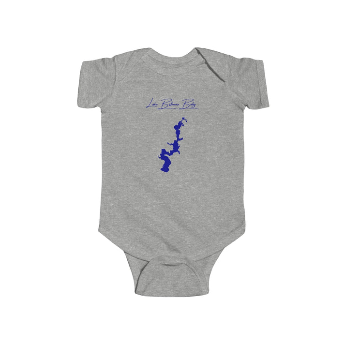 Louisiana  Lake  Bistineau  Onesie  front  position  view  from  front  heather.webp