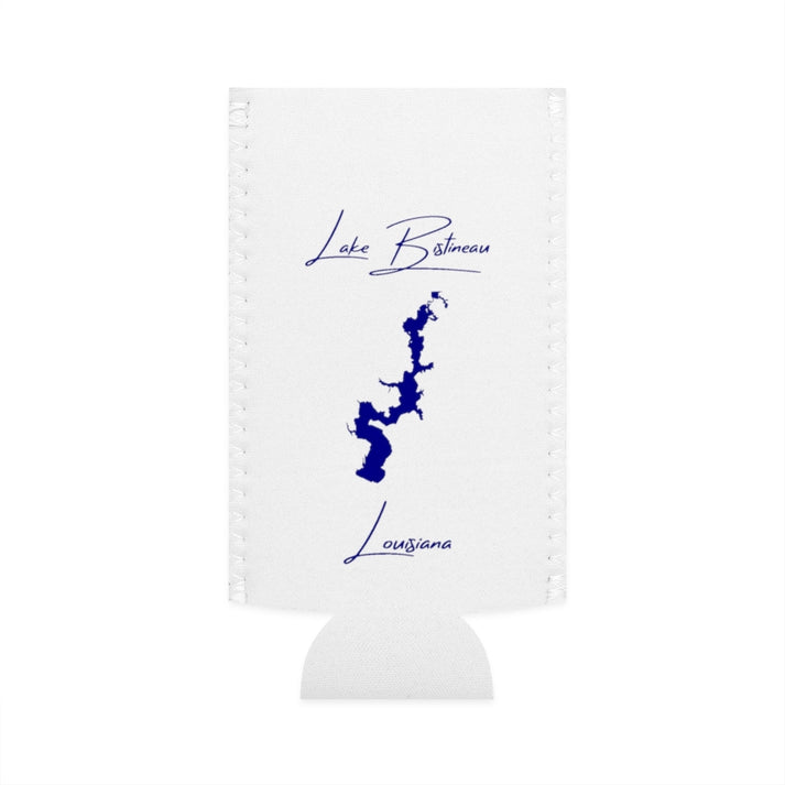 Louisiana  Lake  Bistineau  Slim  Can  Koozie  front  position  view  from  flat-front  white.webp