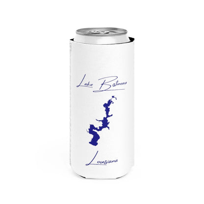 Louisiana  Lake  Bistineau  Slim  Can  Koozie  front  position  view  from  front  white.webp