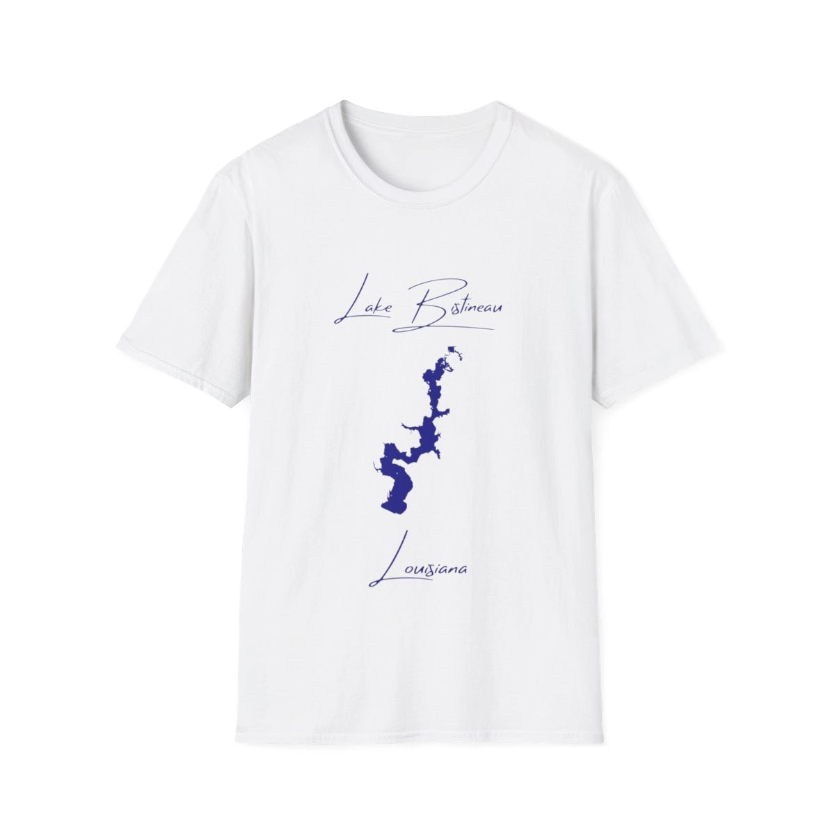 Louisiana  Lake  Bistineau  T-shirt  front  position  view  from  front  white.webp