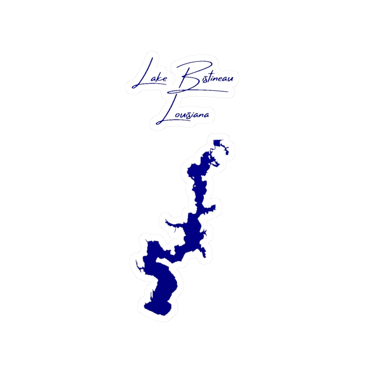 Louisiana  Lake  Bistineau  Vinyl  Decal  other  position  view  from  front  4  x  6.webp