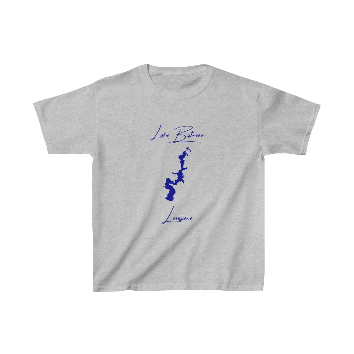 Louisiana  Lake  Bistineau  Youth  T-shirt  front  position  view  from  front  sport  grey.webp