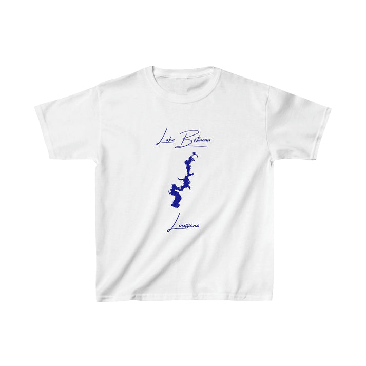 Louisiana  Lake  Bistineau  Youth  T-shirt  front  position  view  from  front  white.webp