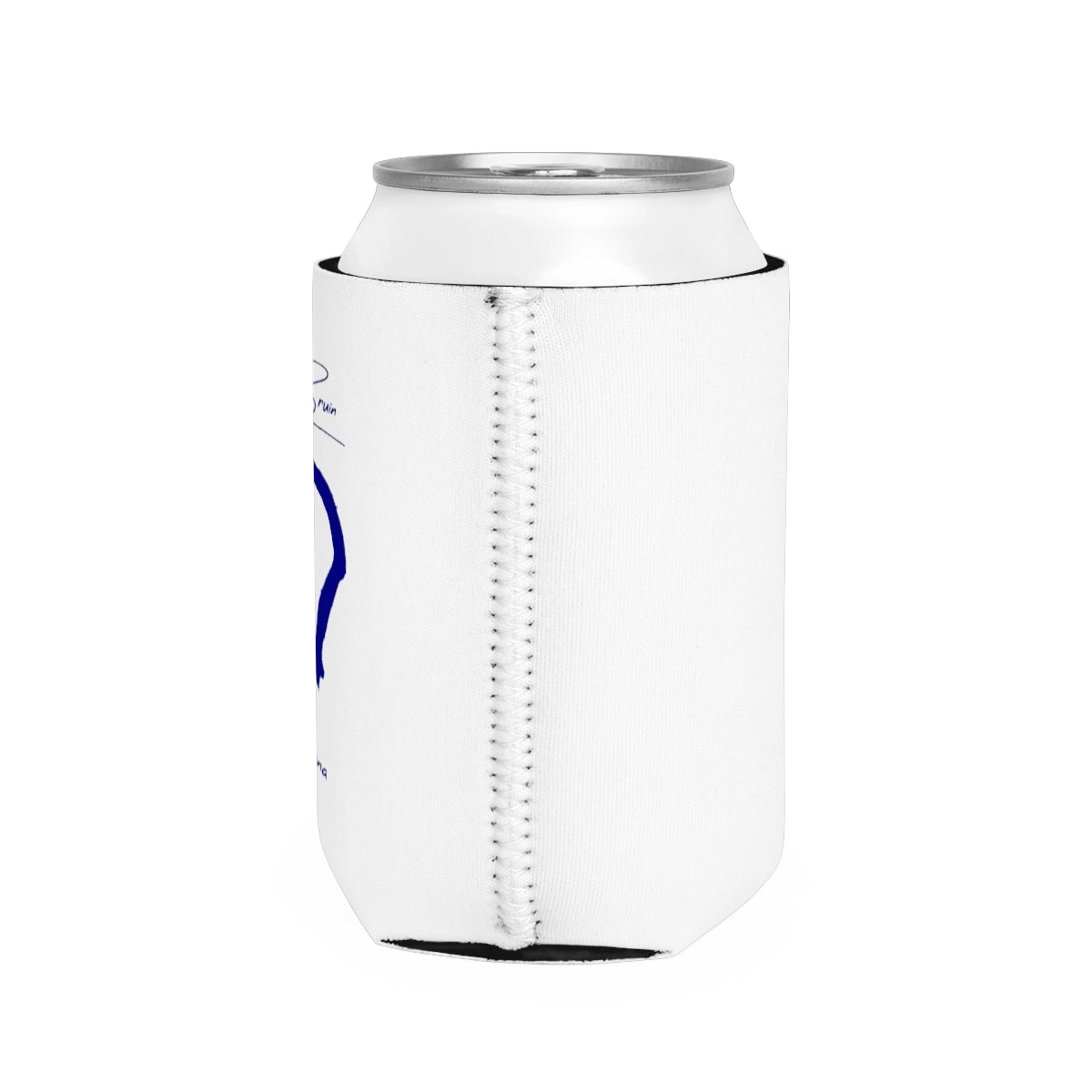 Louisiana  Lake  Bruin  Can  Koozie  all  position  view  from  right  white.webp