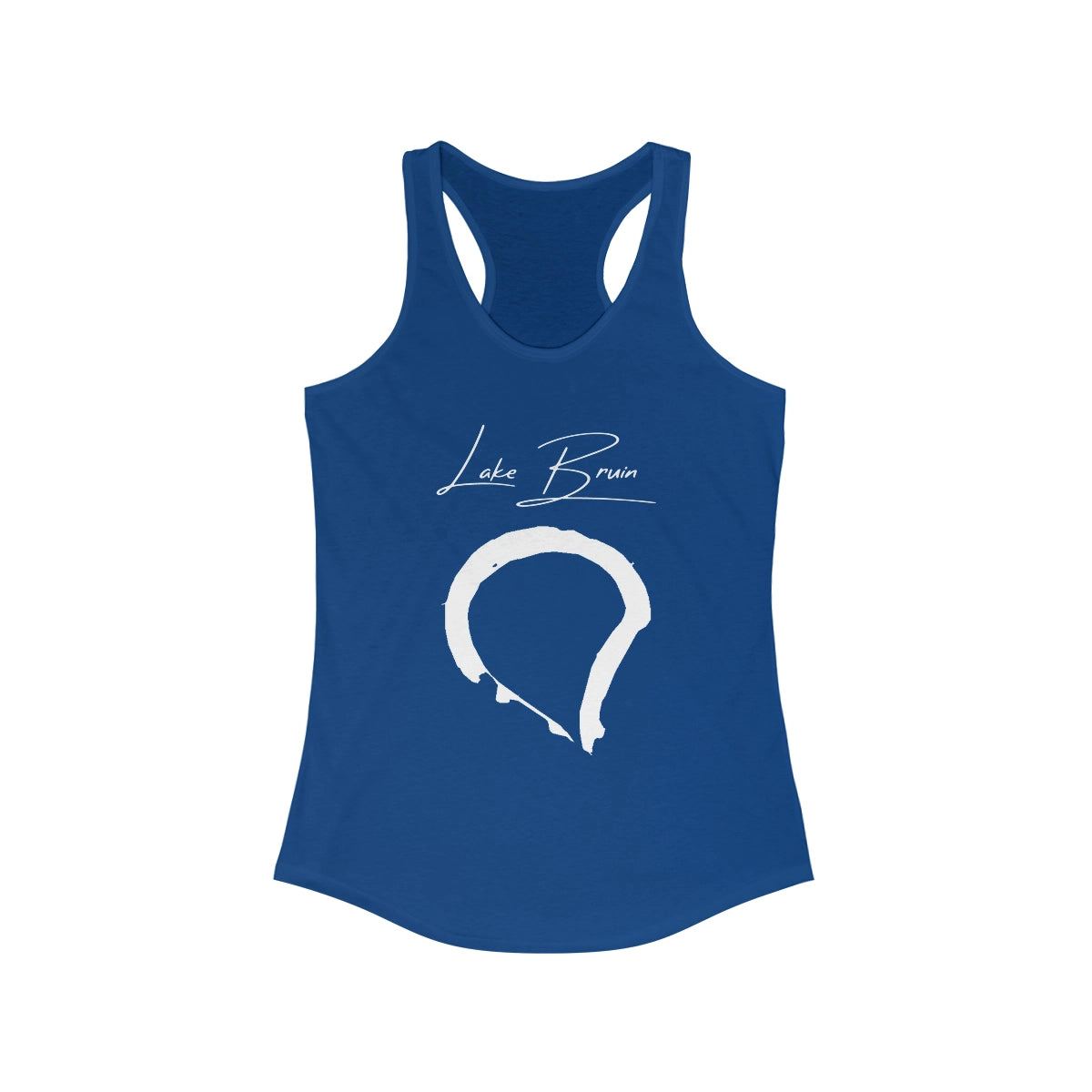 Louisiana  Lake  Bruin  Racerback-Tank  front  position  view  from  front  solid  royal.webp