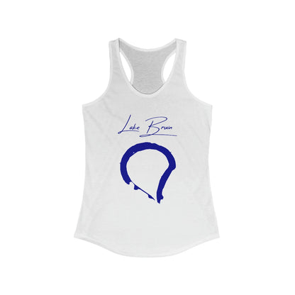 Louisiana  Lake  Bruin  Racerback-Tank  front  position  view  from  front  solid  white.webp