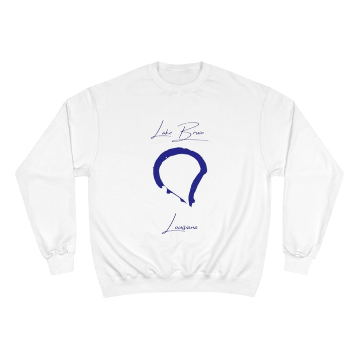 Louisiana  Lake  Bruin  Sweatshirt  front  position  view  from  front  white.webp