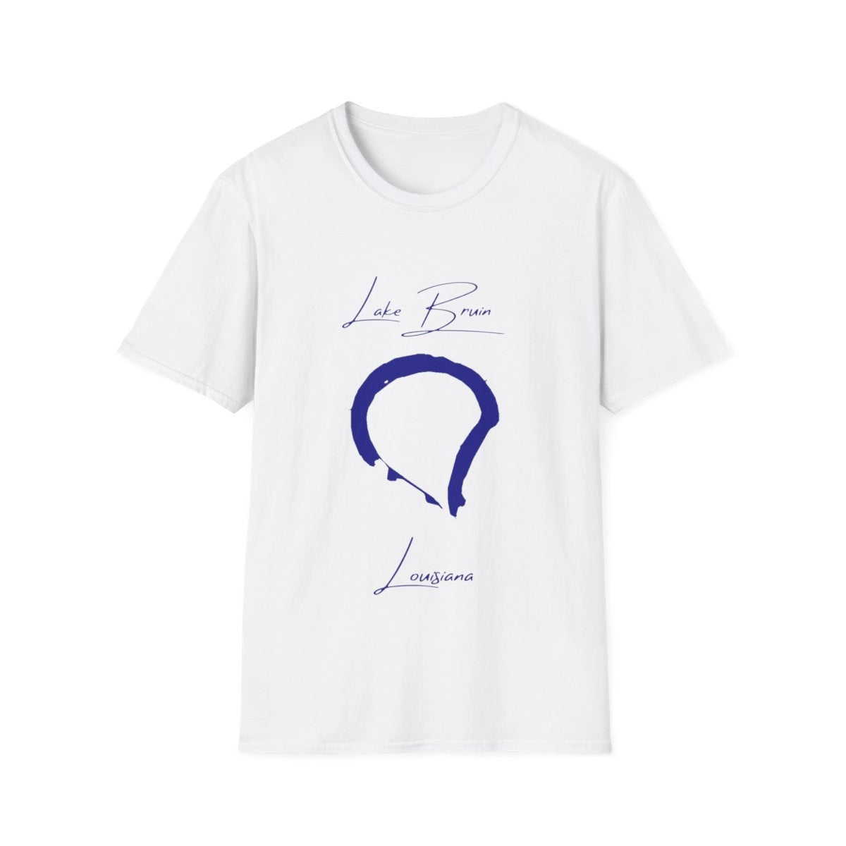 Louisiana  Lake  Bruin  T-shirt  front  position  view  from  front  white.webp