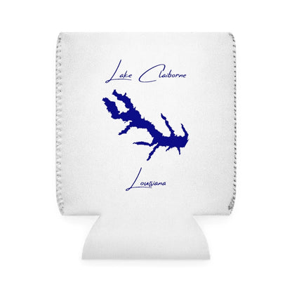Louisiana  Lake  Claiborne  Can  Koozie  front  position  view  from  front-1  white.webp
