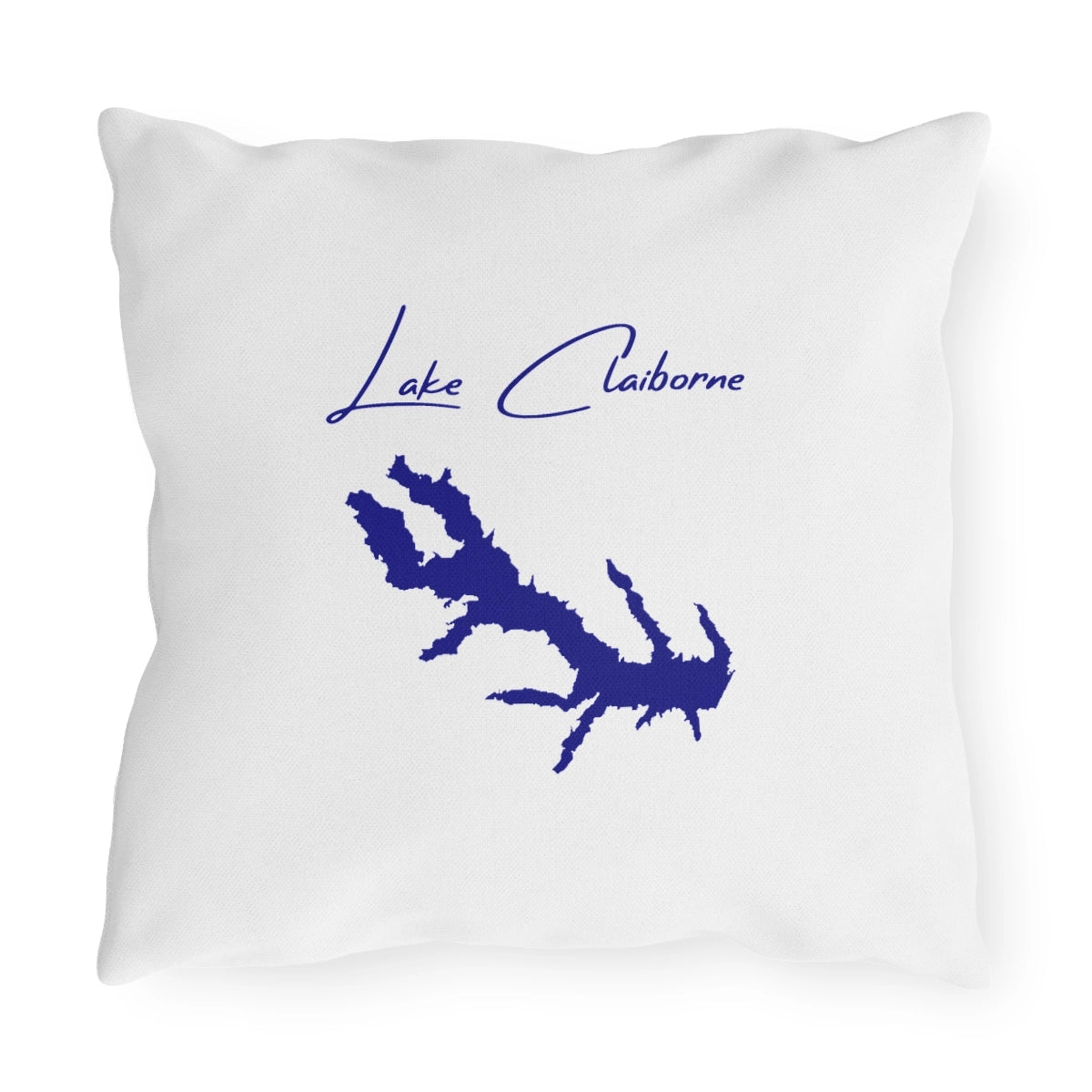 Louisiana  Lake  Claiborne  Outdoor  Pillow  back  position  view  from  back  16  x  16.webp