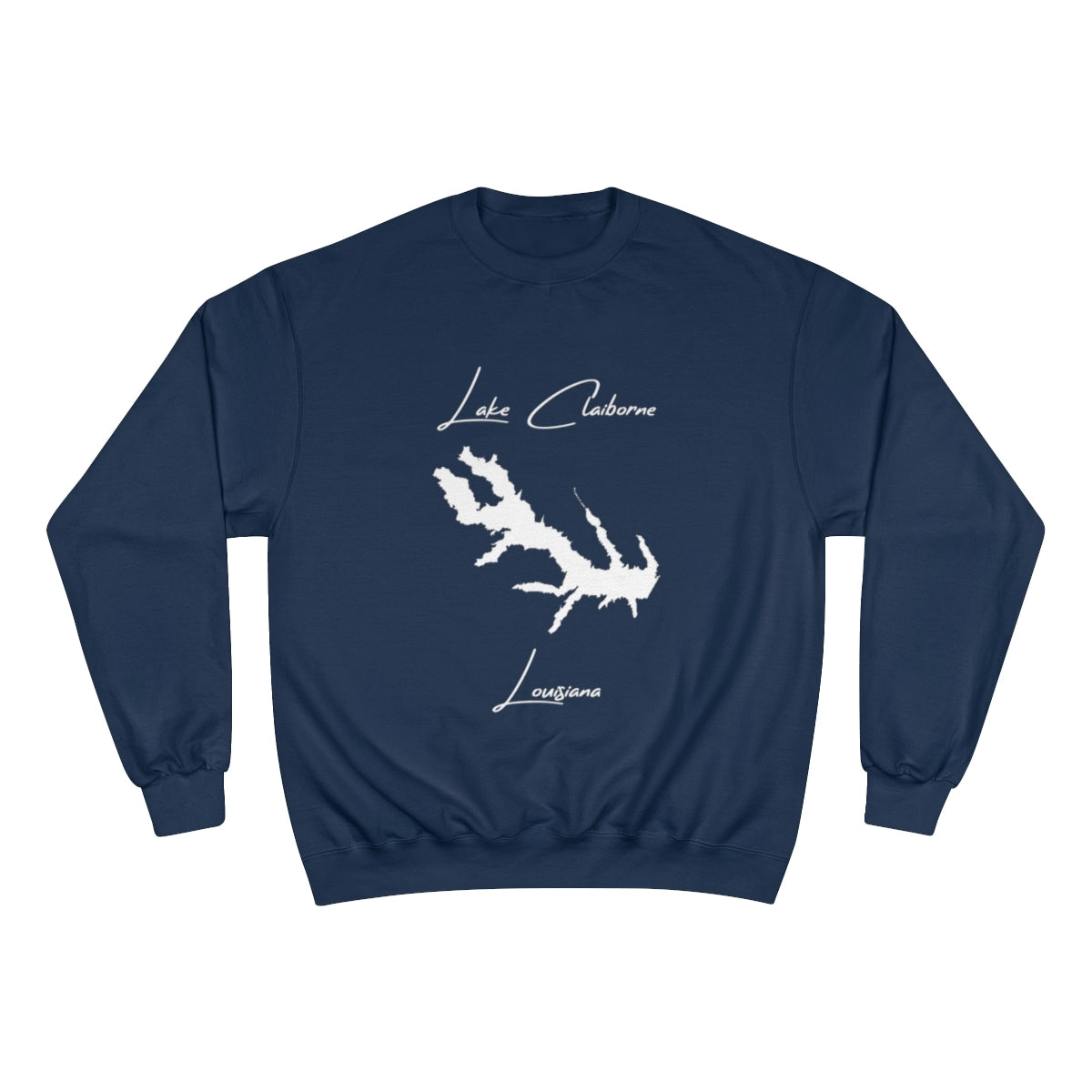 Louisiana  Lake  Claiborne  Sweatshirt  front  position  view  from  front  navy.webp