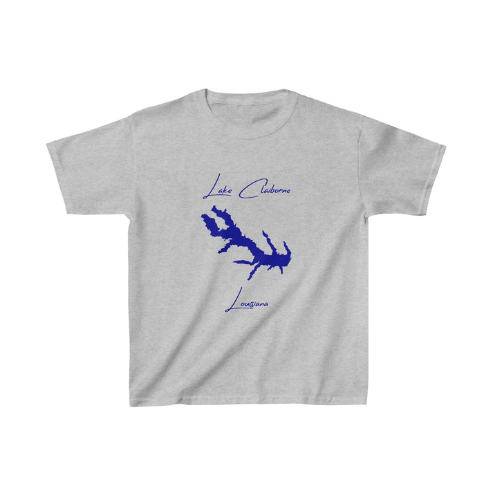 Louisiana  Lake  Claiborne  Youth  T-shirt  front  position  view  from  front  sport  grey.webp