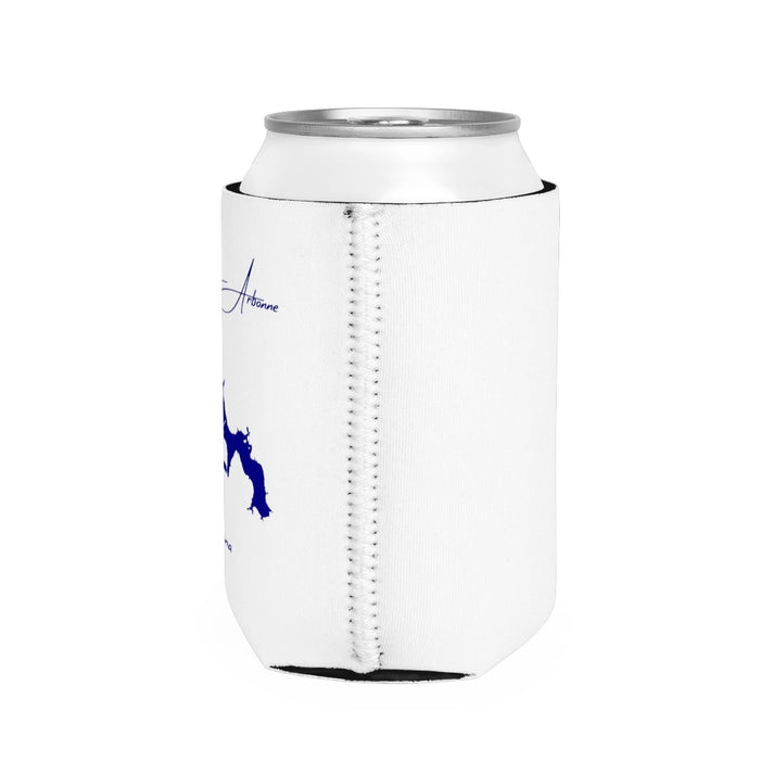 Louisiana  Lake  D'Arbonne  Can  Koozie  all  position  view  from  right  white.webp