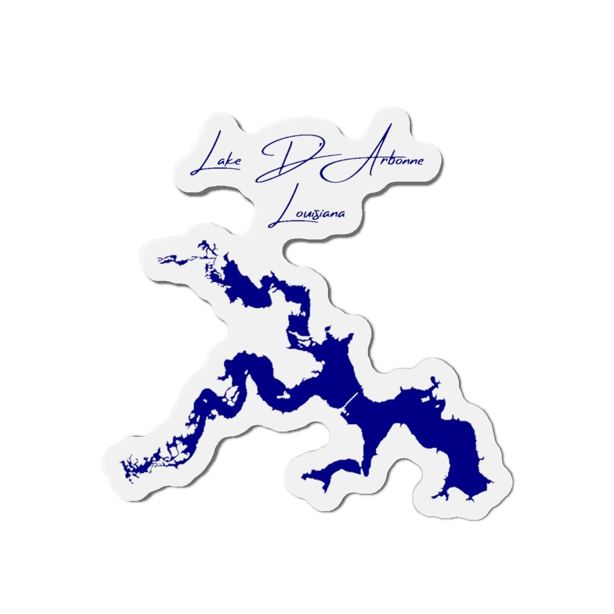 Louisiana  Lake  D'Arbonne  Die  Cut  Magnet  front  position  view  from  front  4  x  4.webp