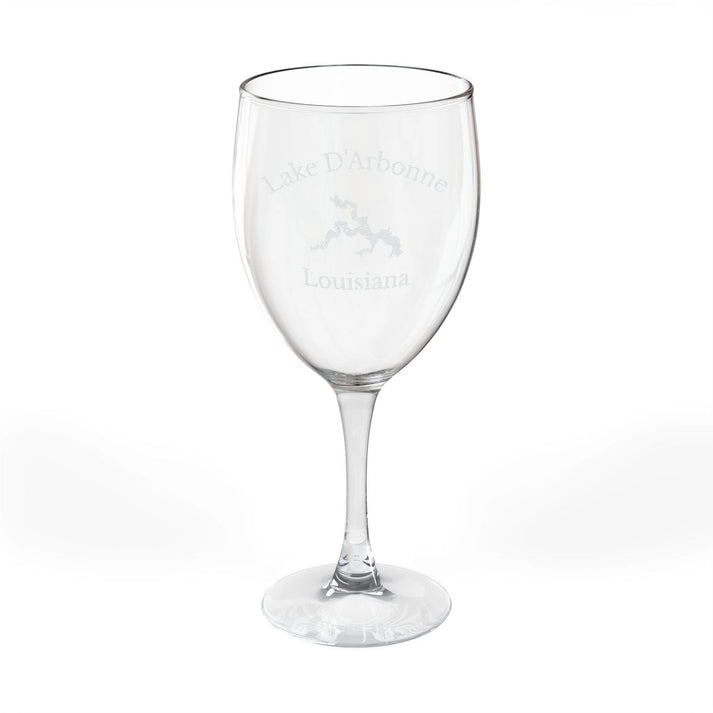 Louisiana  Lake  D'Arbonne  Engraved  Wine  Glass  other  position  view  from  front  10.5oz.webp