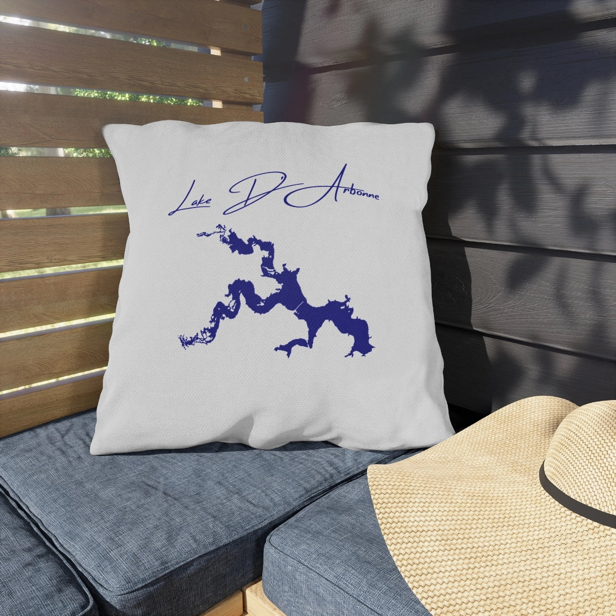 Louisiana  Lake  D'Arbonne  Outdoor  Pillow  front  position  view  from  context-1  20  x  20.webp