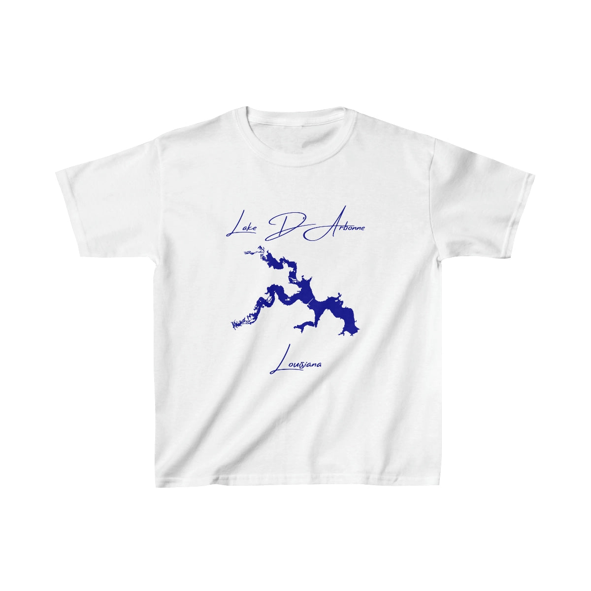Louisiana  Lake  D'Arbonne  Youth  T-shirt  front  position  view  from  front  white.webp