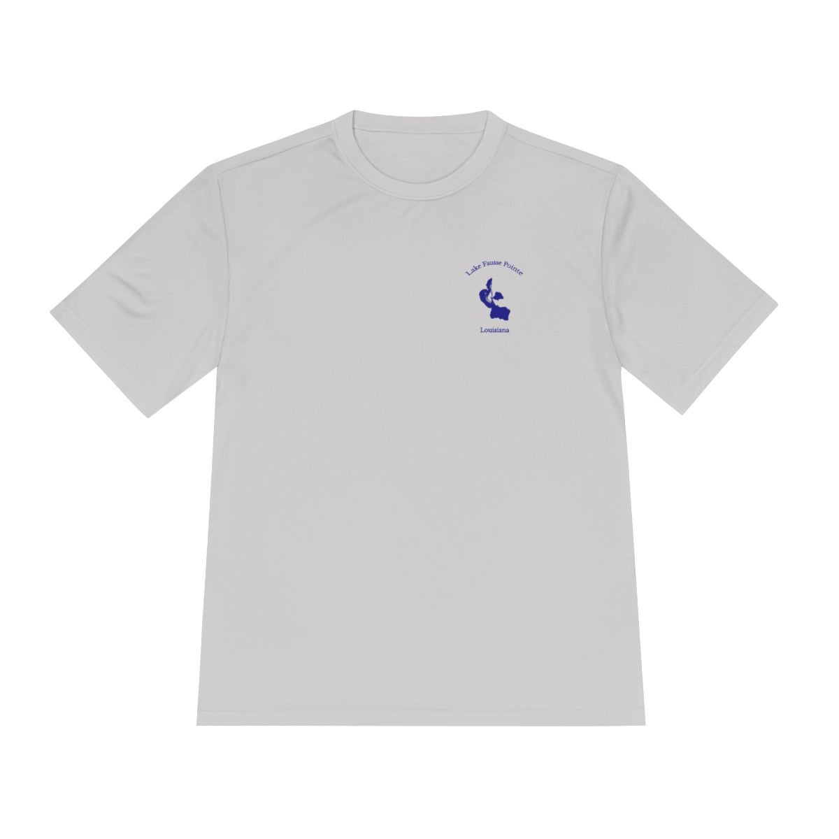 Louisiana  Lake  Fausse  Pointe  Moisture  Wicking  Tee  front  position  view  from  front  silver.webp